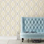 A-Street Prints Sausalito Yellow Lattice Wallpaper - SKU 2697-22620