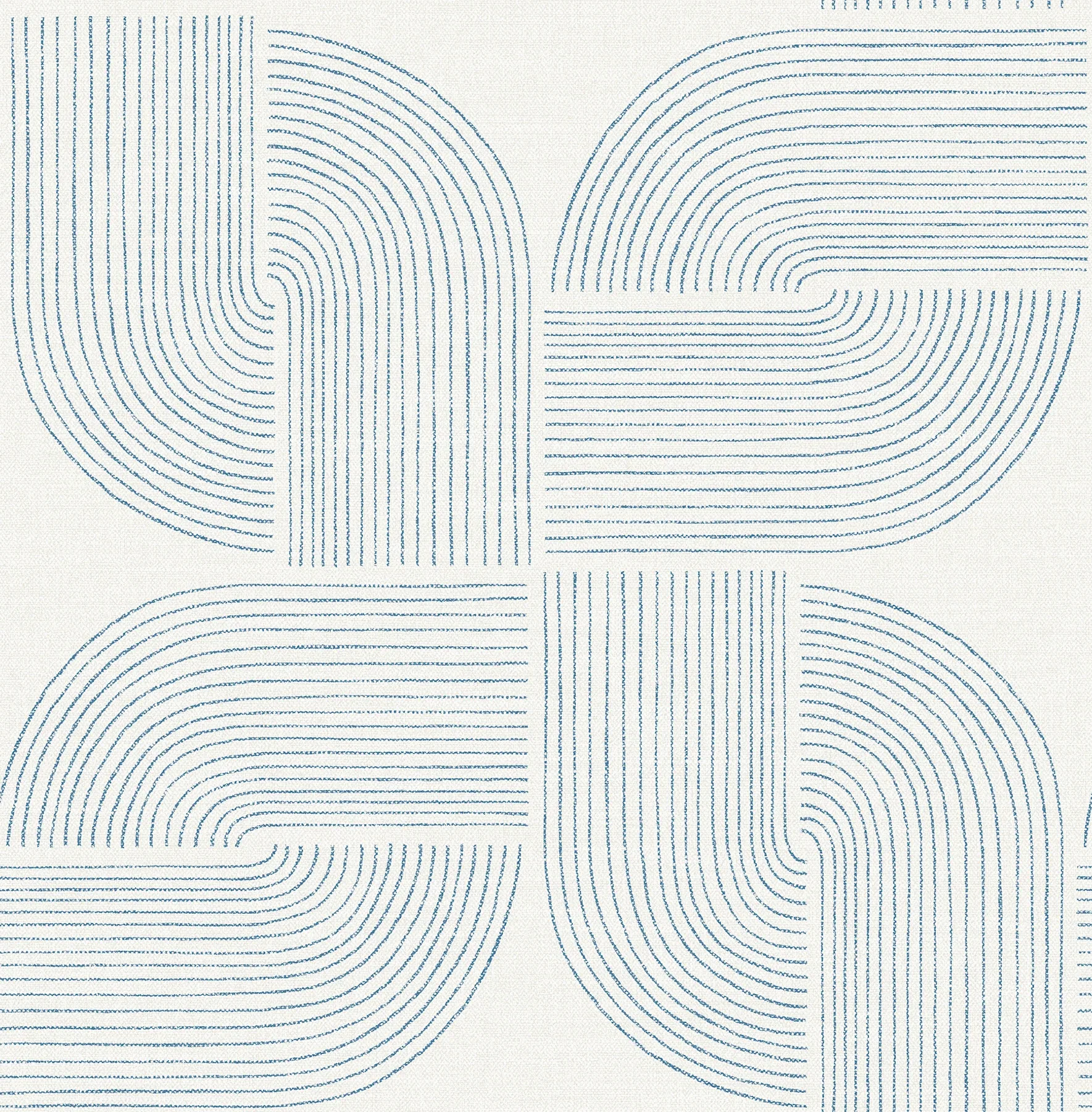 4177-27723 | Savoye Dark Blue Spiral Arches Wallpaper