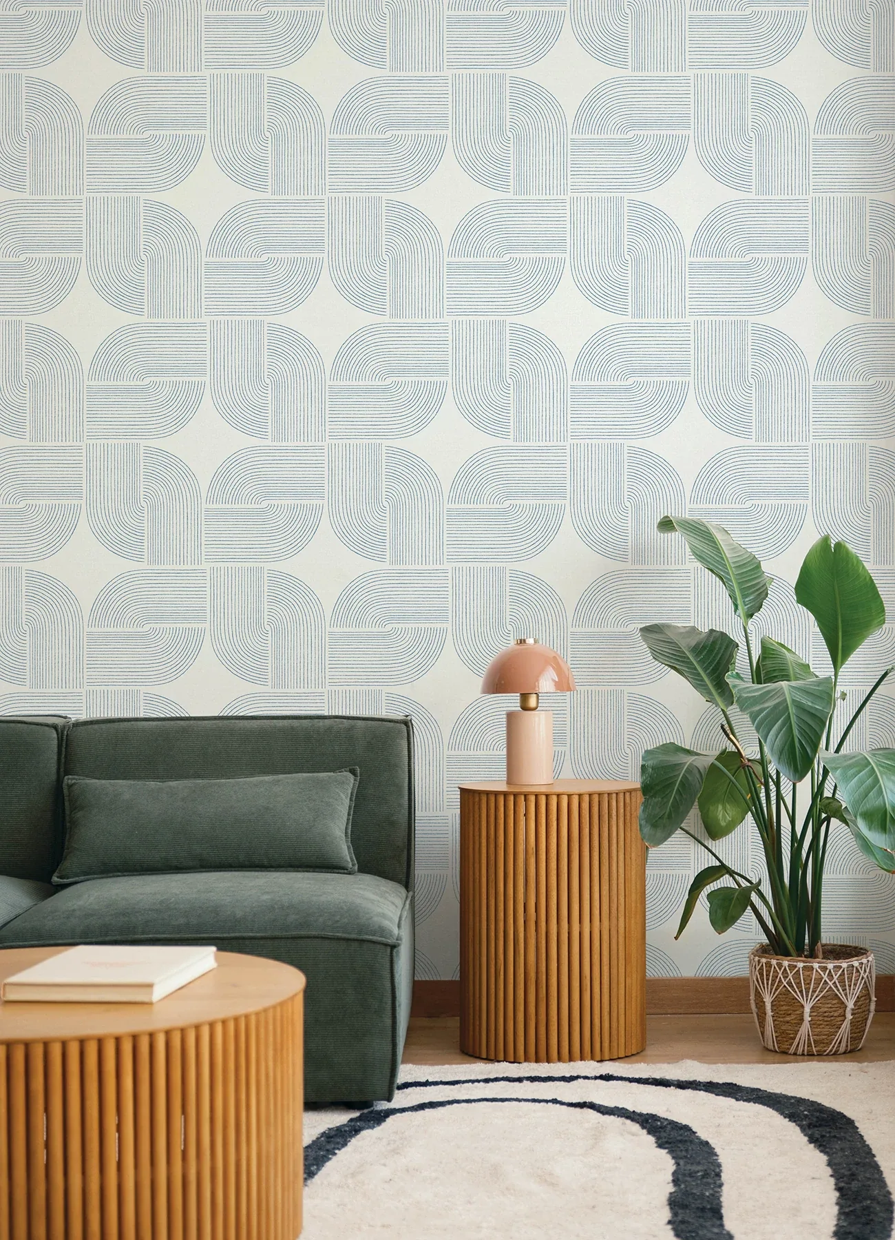 A-Street Prints Savoye Dark Blue Spiral Arches Wallpaper | Wallpaper Twins A-Street Prints Savoye Dark Blue Spiral Arches Wallpaper - SKU 4177-27723