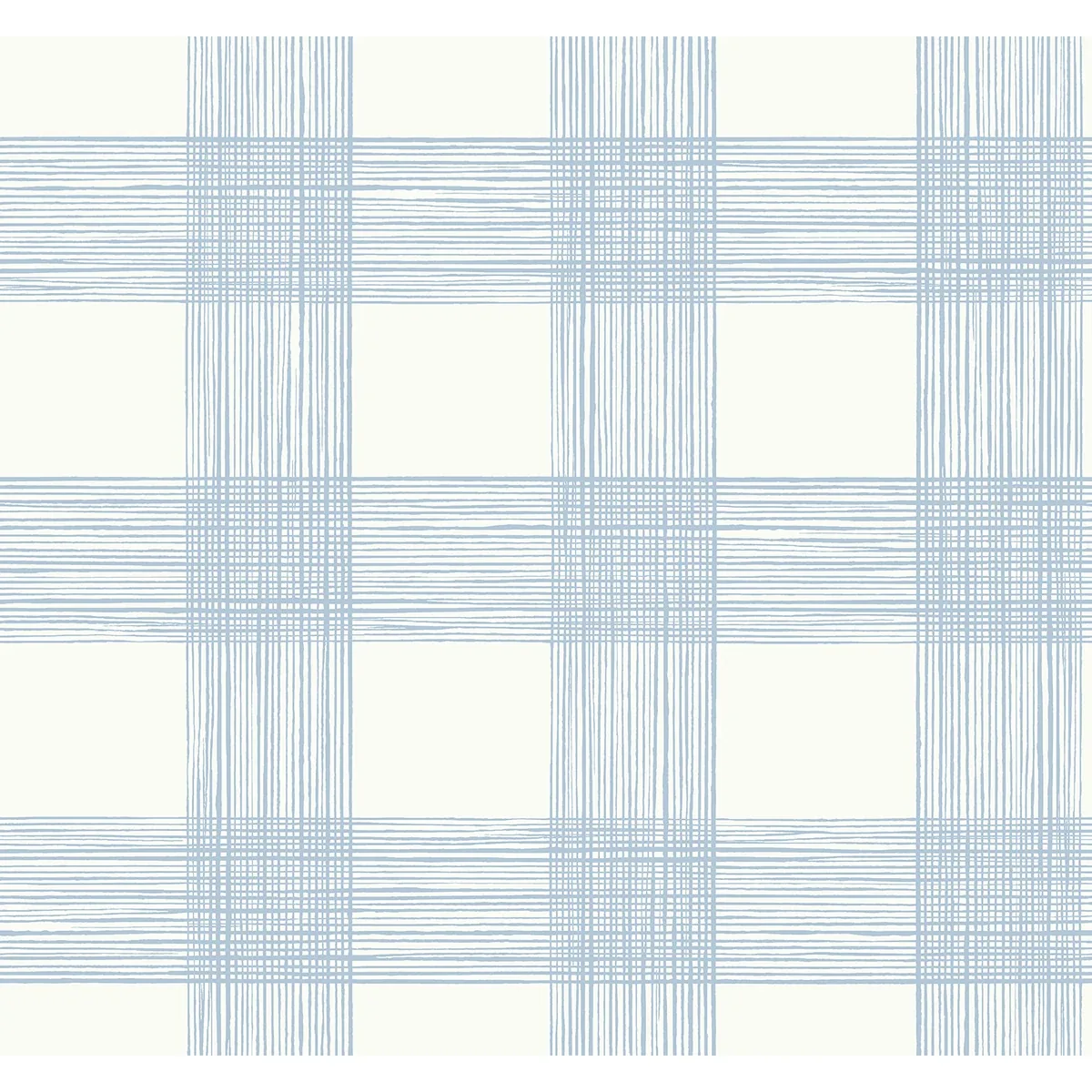 2927-80912 | Scarborough Light Blue Striated Plaid Wallpaper