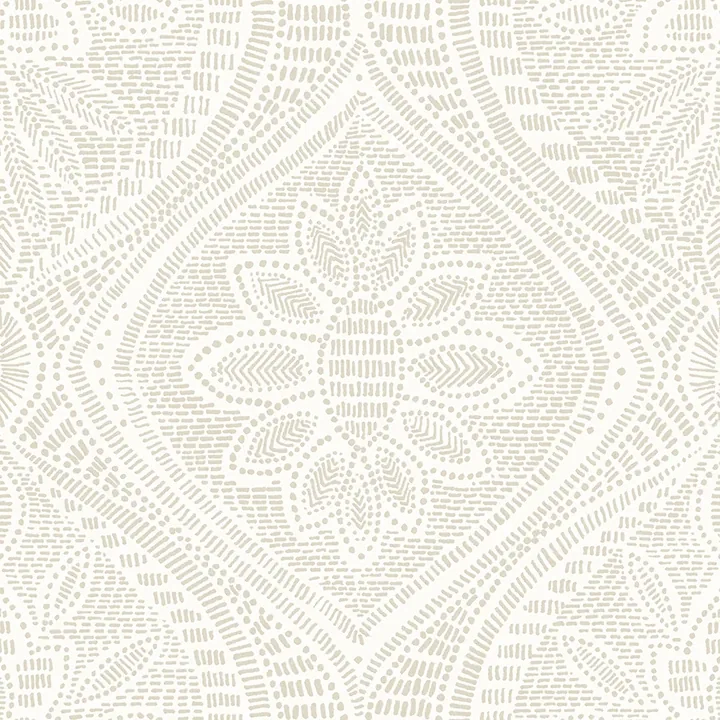 4074-26639 | Scout Light Grey Floral Ogee Wallpaper