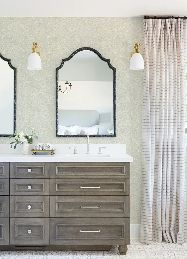 A-Street Prints Scout Moss Floral Ogee Wallpaper | Wallpaper Twins A-Street Prints Scout Moss Floral Ogee Wallpaper - SKU 4074-26643
