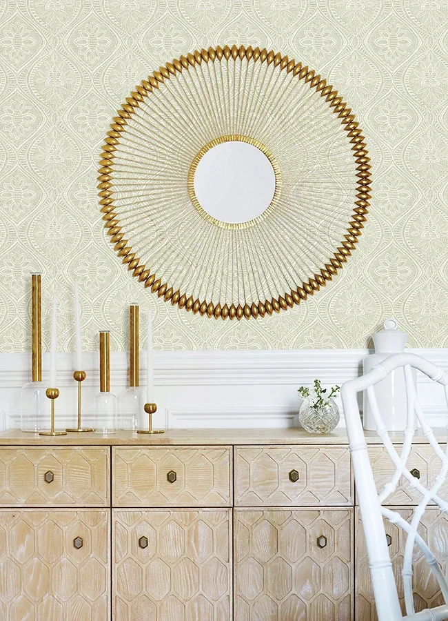 A-Street Prints Scout Moss Floral Ogee Wallpaper | Wallpaper Twins A-Street Prints Scout Moss Floral Ogee Wallpaper - SKU 4074-26643