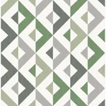 A-Street Prints Seesaw Green Geometric Faux Linen Wallpaper | Wallpaper Twins A-Street Prints Seesaw Green Geometric Faux Linen Wallpaper - SKU 2902-25543