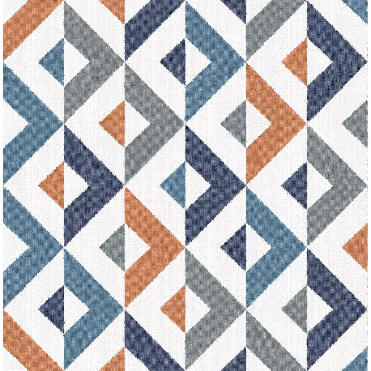 2902-25542 | Seesaw Multicolor Geometric Faux Linen Wallpaper
