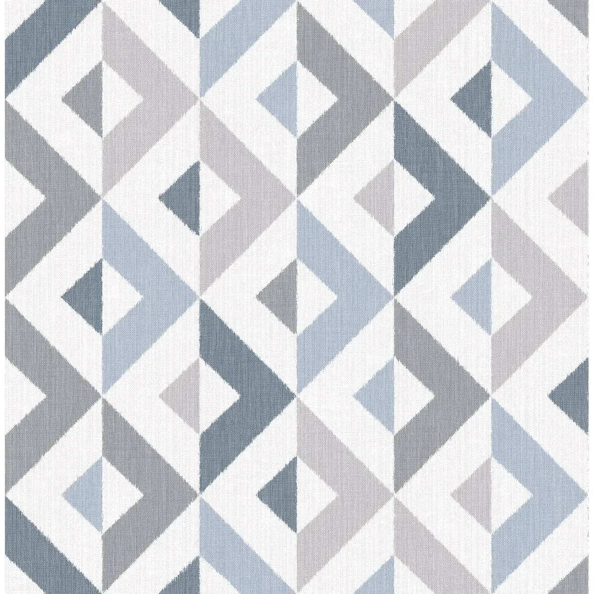 A-Street Prints Seesaw Slate Geometric Faux Linen Wallpaper - SKU 2902-25541