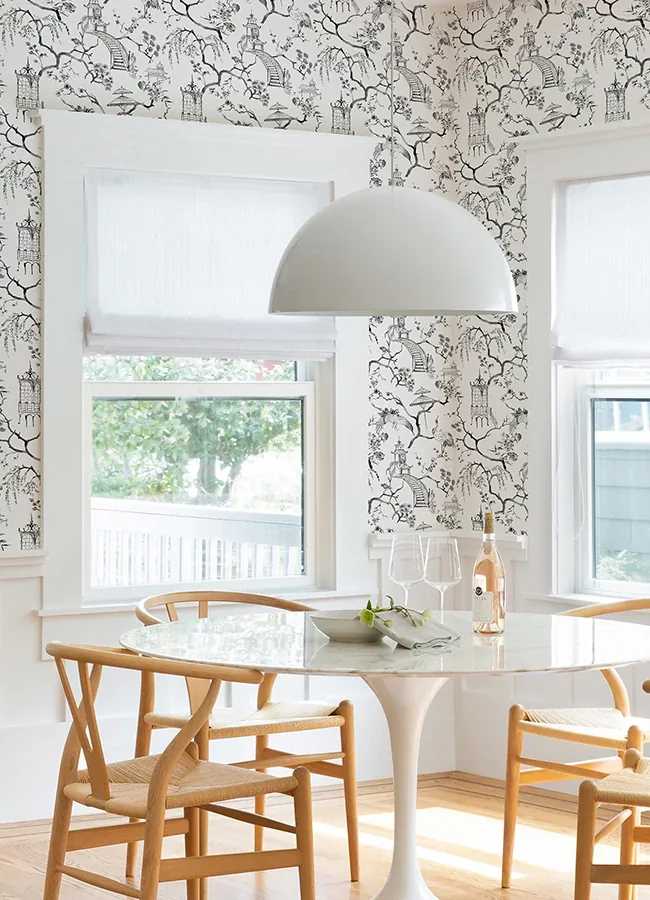 A-Street Prints Serena Charcoal Chinoiserie Wallpaper - SKU 4120-26809