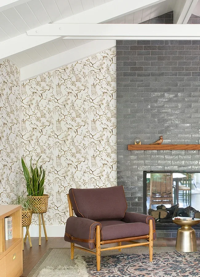 A-Street Prints Serena Coffee Chinoiserie Wallpaper - SKU 4120-26807