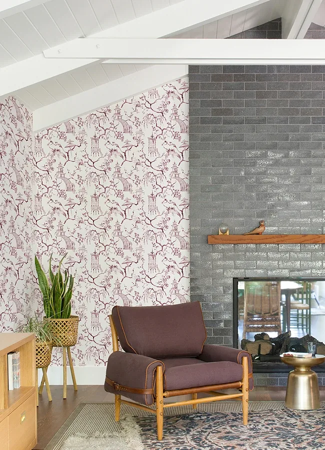A-Street Prints Serena Plum Chinoiserie Wallpaper - SKU 4120-26806