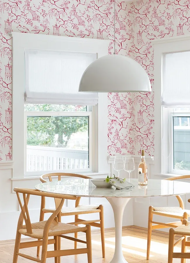 A-Street Prints Serena Raspberry Chinoiserie Wallpaper | Wallpaper Twins A-Street Prints Serena Raspberry Chinoiserie Wallpaper - SKU 4120-26808