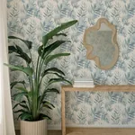 A-Street Prints Serenade Blue Ferns Wallpaper - SKU 4177-27743