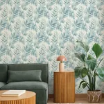 A-Street Prints Serenade Blue Ferns Wallpaper - SKU 4177-27743
