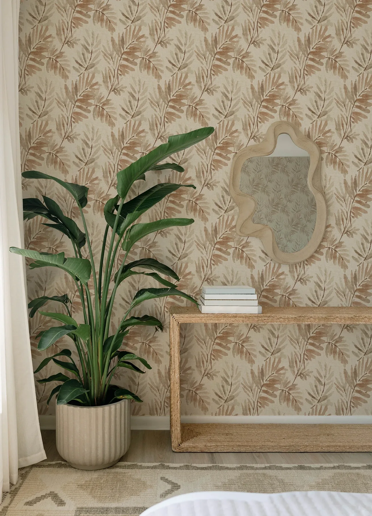 A-Street Prints Serenade Blush Ferns Wallpaper - SKU 4177-27742