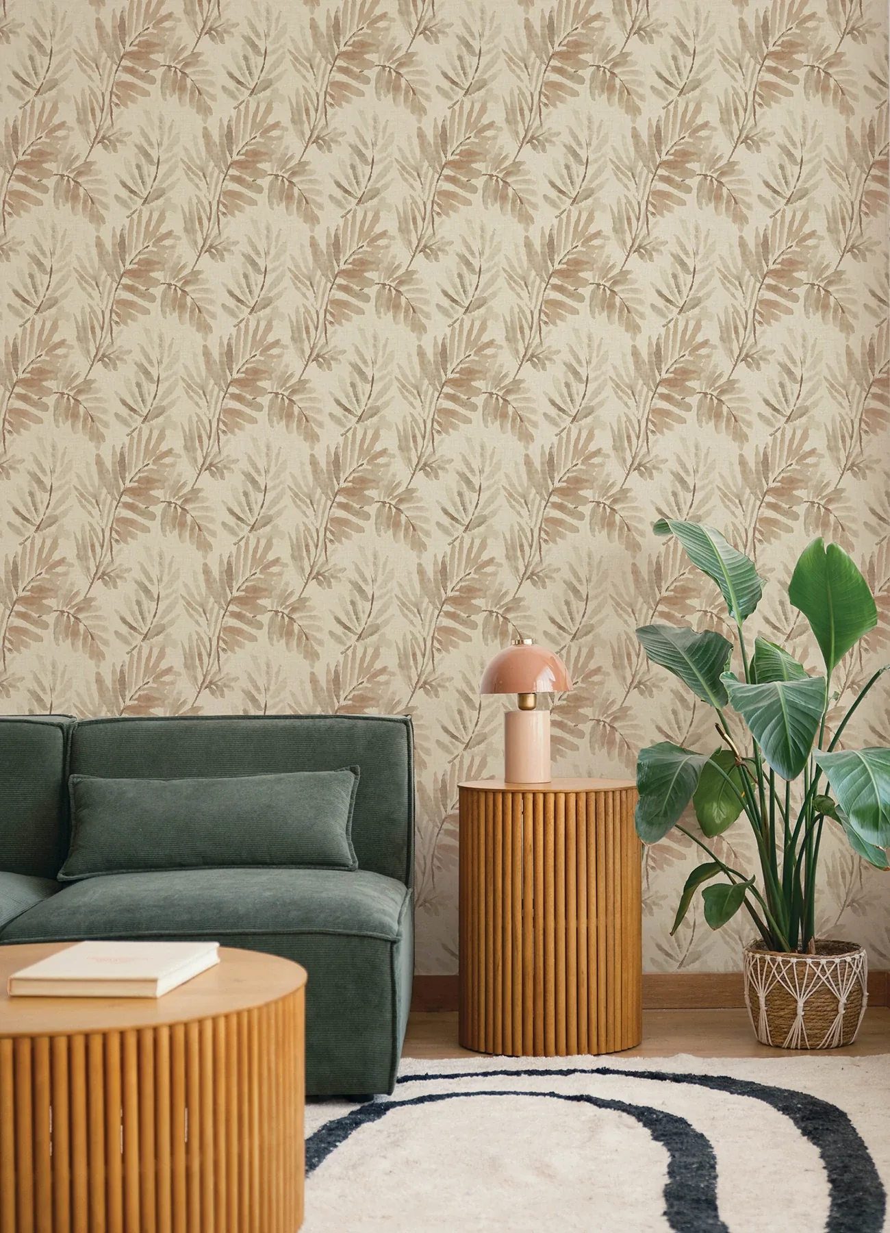 A-Street Prints Serenade Blush Ferns Wallpaper - SKU 4177-27742