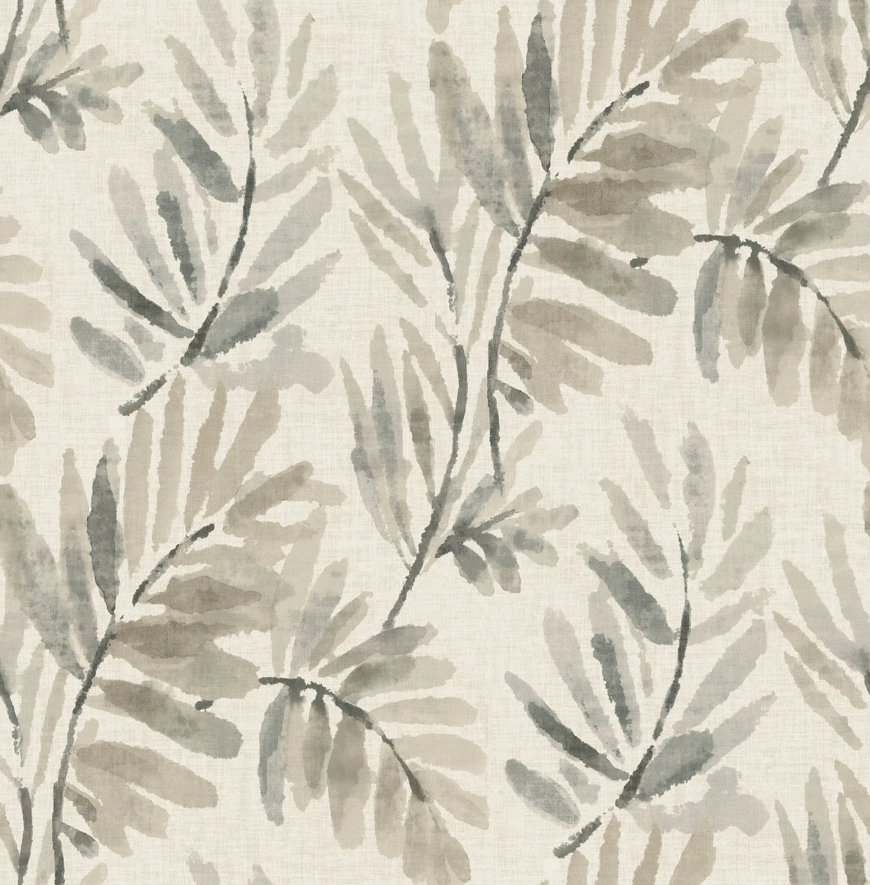 4177-27741 | Serenade Grey Ferns Wallpaper