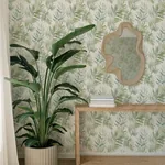 A-Street Prints Serenade Sea Green Ferns Wallpaper - SKU 4177-27744