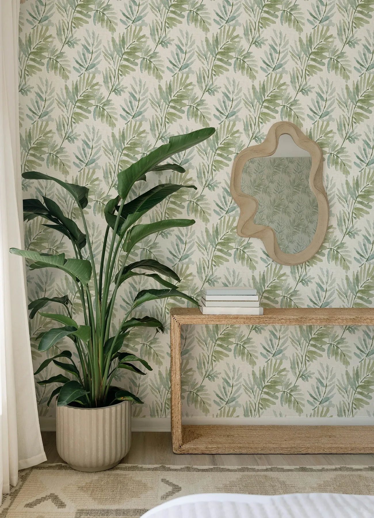 A-Street Prints Serenade Sea Green Ferns Wallpaper - SKU 4177-27744