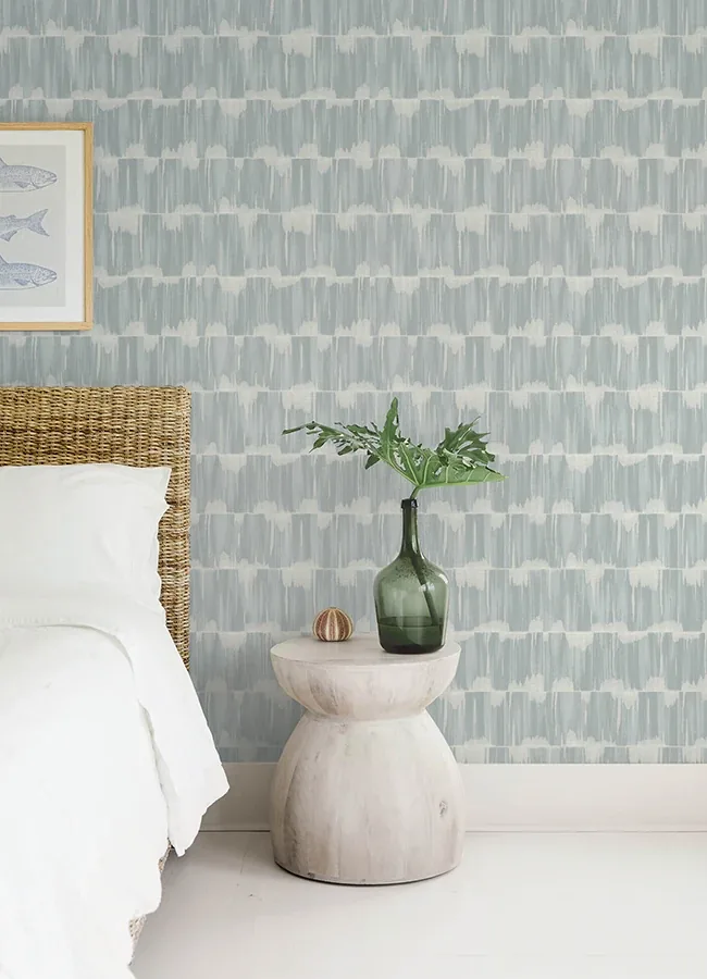 A-Street Prints Serendipity Light Blue Shibori Wallpaper - SKU 4172-27525