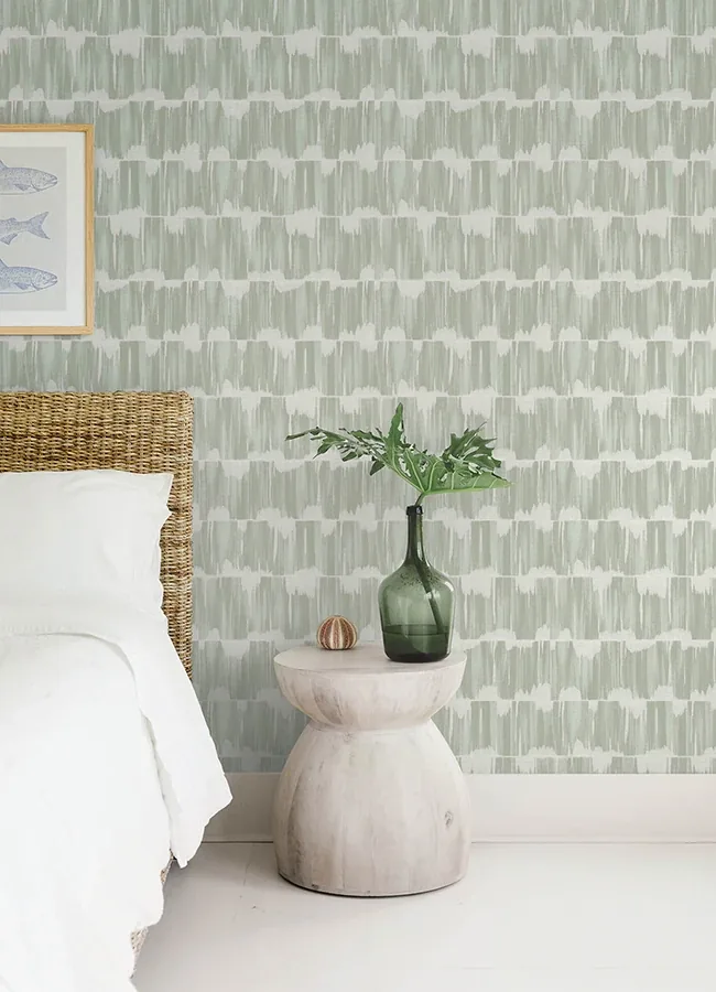 A-Street Prints Serendipity Seafoam Shibori Wallpaper - SKU 4172-27524
