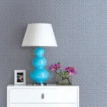 A-Street Prints Sete Denim Greek Key Wallpaper - SKU 2744-24103