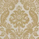 A-Street Prints Shadow Khaki Flocked Damask Wallpaper - SKU 2763-87314