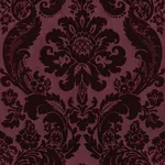 A-Street Prints Shadow Merlot Flocked Damask Wallpaper - SKU 2763-87315