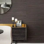 A-Street Prints Shandong Charcoal Grasscloth Wallpaper - SKU 2923-80081