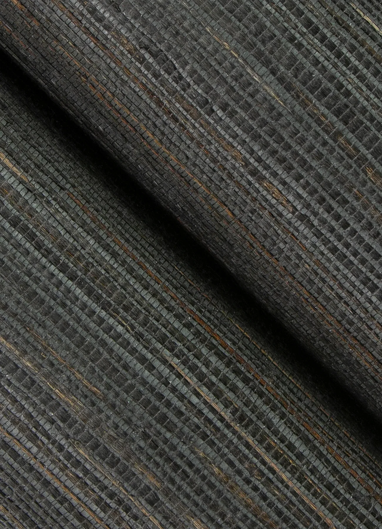 A-Street Prints Shandong Charcoal Grasscloth Wallpaper - SKU 2923-80081