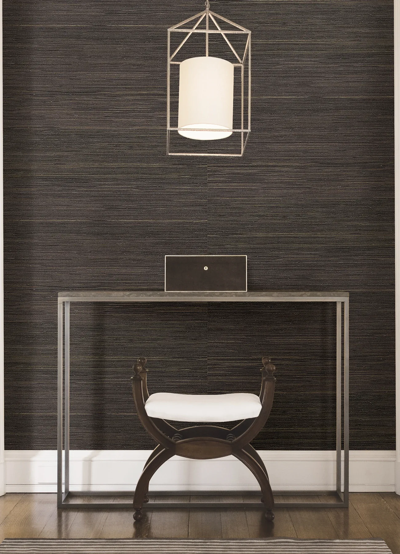 A-Street Prints Shandong Chocolate Grasscloth Wallpaper | Wallpaper Twins A-Street Prints Shandong Chocolate Grasscloth Wallpaper - SKU 2923-80071