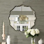 A-Street Prints Shandong Sea Green Green Grasscloth Wallpaper - SKU 2923-80070