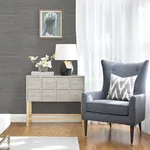 A-Street Prints Shandong Slate Ramie Grasscloth Wallpaper - SKU 2972-80085