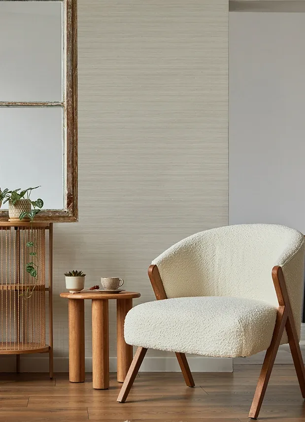 A-Street Prints Shantung Beige Silk Wallpaper | Wallpaper Twins A-Street Prints Shantung Beige Silk Wallpaper - SKU 2988-70113