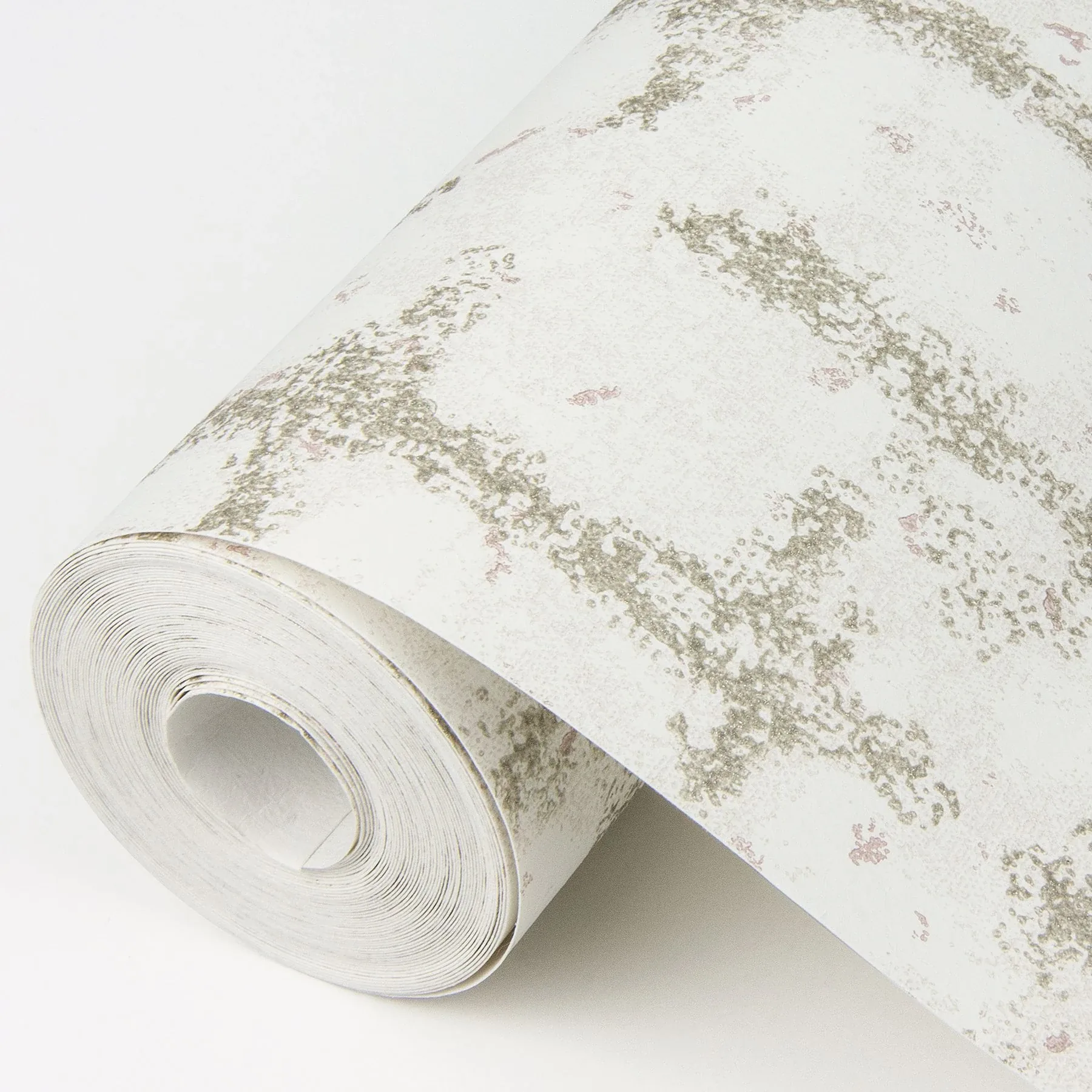 A-Street Prints Shea Gold Distressed Geometric Wallpaper - SKU 2964-87350
