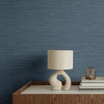 A-Street Prints Sheehan Denim Faux Grasscloth Wallpaper | Wallpaper Twins A-Street Prints Sheehan Denim Faux Grasscloth Wallpaper - SKU 4141-27165