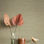A-Street Prints Sheehan Gold Faux Grasscloth Wallpaper - SKU 4141-27168