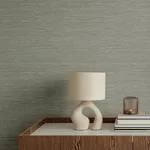 A-Street Prints Sheehan Grey Faux Grasscloth Wallpaper - SKU 4141-27171