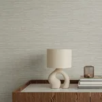 A-Street Prints Sheehan Neutral Faux Grasscloth Wallpaper - SKU 4141-27164