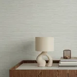A-Street Prints Sheehan Silver Faux Grasscloth Wallpaper - SKU 4141-27170