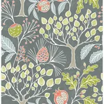 A-Street Prints Shiloh Grey Botanical Wallpaper - SKU 2903-25831