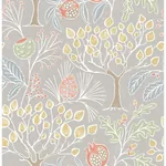 A-Street Prints Shiloh Light Grey Botanical Wallpaper - SKU 2903-25829