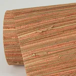 A-Street Prints Shuang Coral Handmade Grasscloth Wallpaper | Wallpaper Twins A-Street Prints Shuang Coral Handmade Grasscloth Wallpaper - SKU 2972-86108