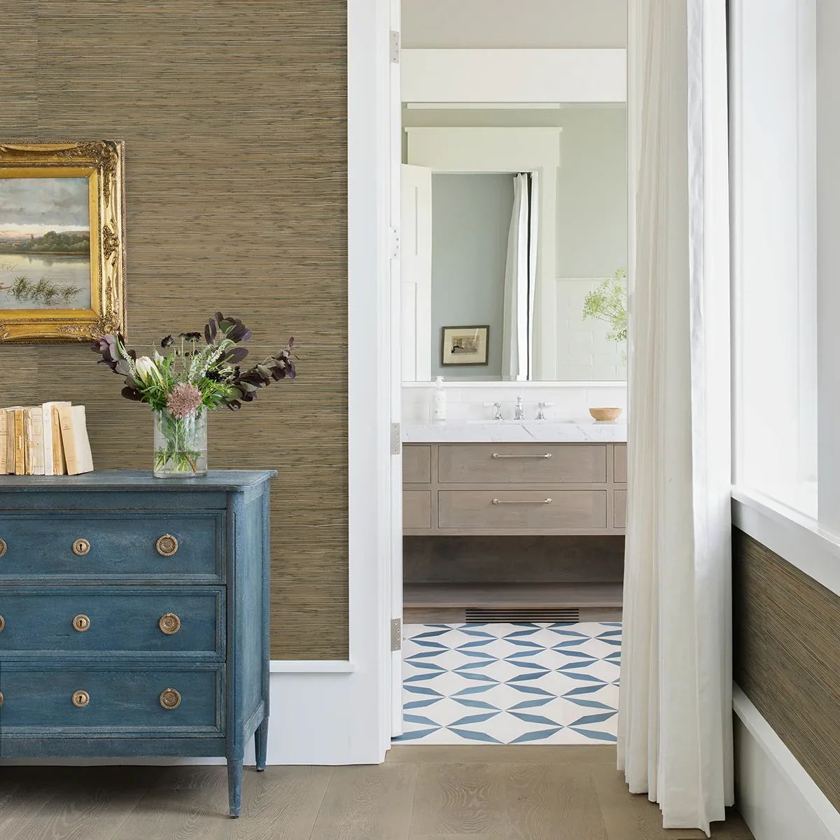 A-Street Prints Shuang Olive Handmade Grasscloth Wallpaper | Wallpaper Twins A-Street Prints Shuang Olive Handmade Grasscloth Wallpaper - SKU 2972-86110