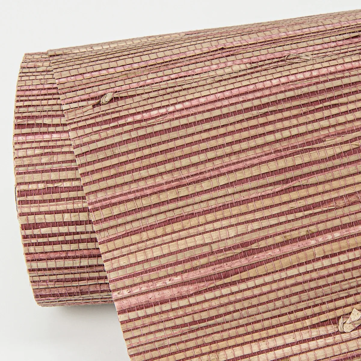 A-Street Prints Shuang Raspberry Handmade Grasscloth Wallpaper - SKU 2972-86109