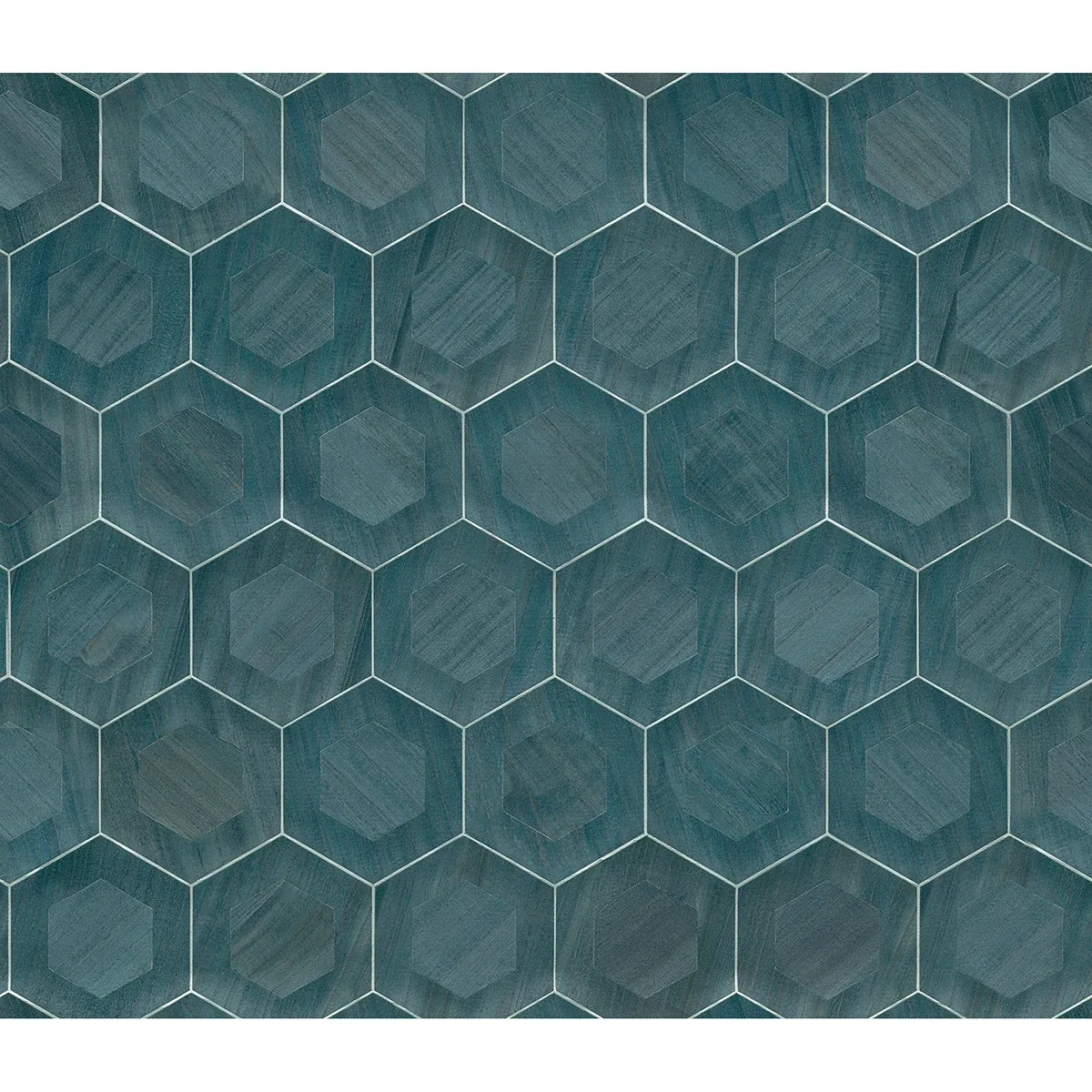 A-Street Prints Shunan Blue Veneer Inlay Wallpaper - SKU 2972-86112