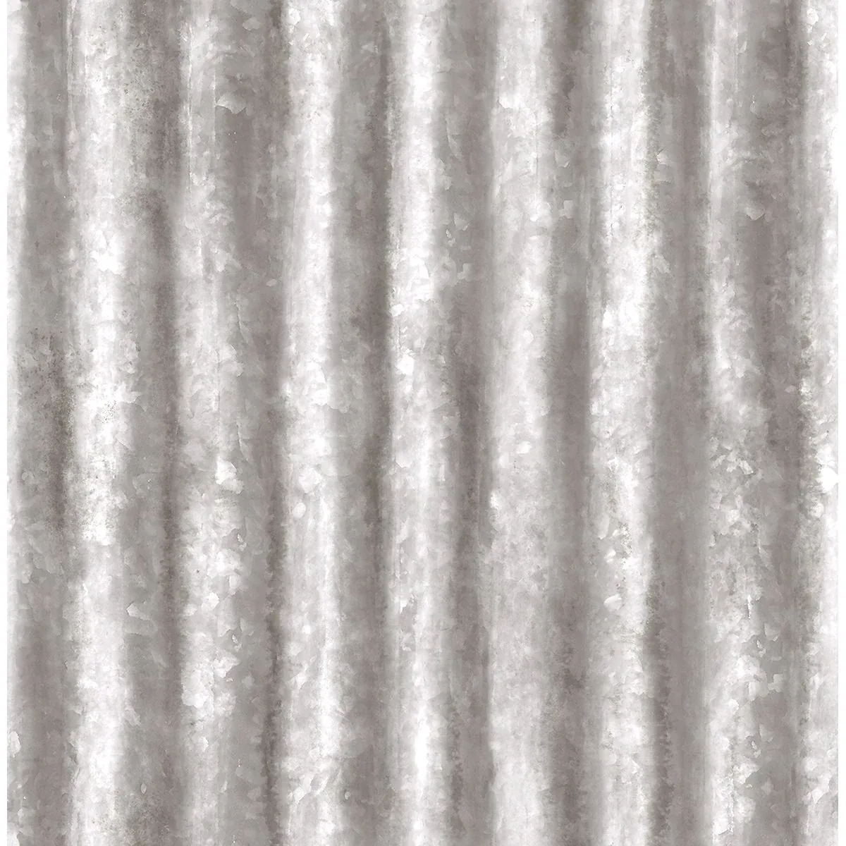 A-Street Prints Silver Corrugated Metal Wallpaper - SKU 2701-22336