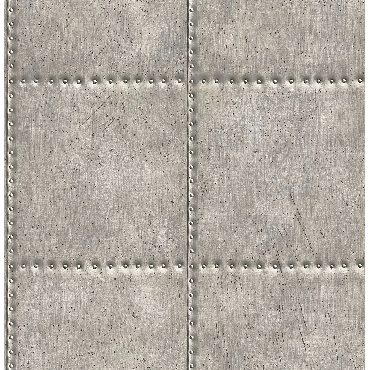 A-Street Prints Silver Sheet Metal Wallpaper - SKU 2701-22343