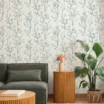 A-Street Prints Silverling Blue Budding Branches Wallpaper - SKU 4177-27721