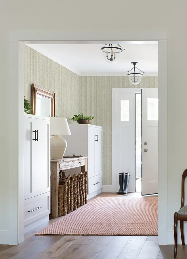 A-Street Prints Simon Beige Woven Texture Wallpaper - SKU 4074-26658