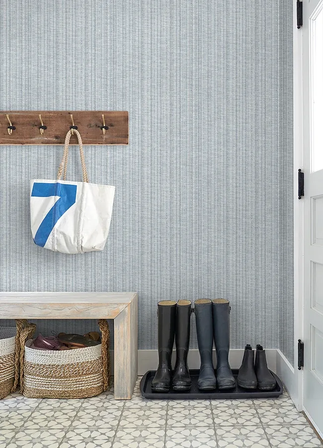 A-Street Prints Simon Blue Woven Texture Wallpaper | Wallpaper Twins A-Street Prints Simon Blue Woven Texture Wallpaper - SKU 4074-26656