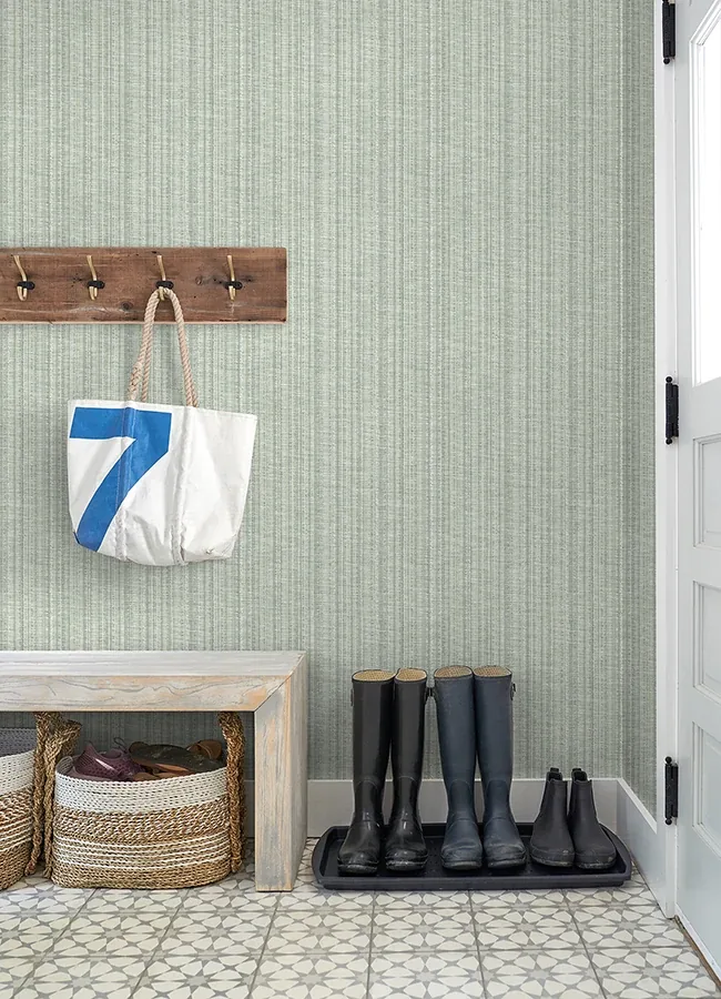 A-Street Prints Simon Green Woven Texture Wallpaper | Wallpaper Twins A-Street Prints Simon Green Woven Texture Wallpaper - SKU 4074-26655